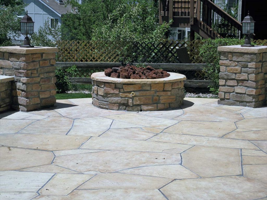 Gas Firepit and Custom Patio Lighting - Castle Rock, CO