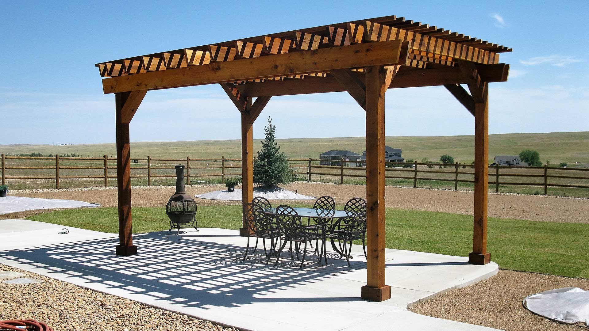 Custom Pergola and Landscaping - Castle Rock, CO
