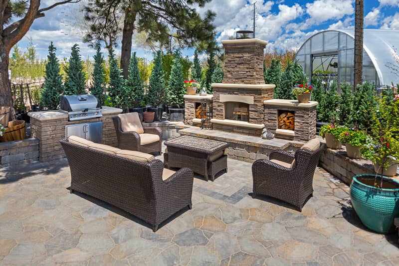 Flagstone Grill Pad