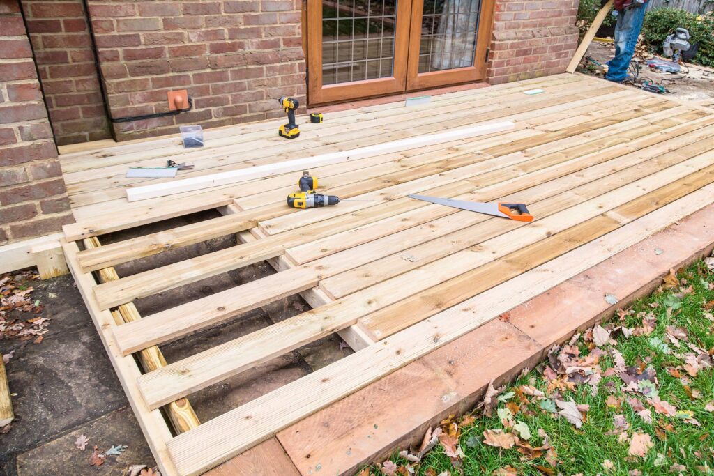 Wood Patio Installation