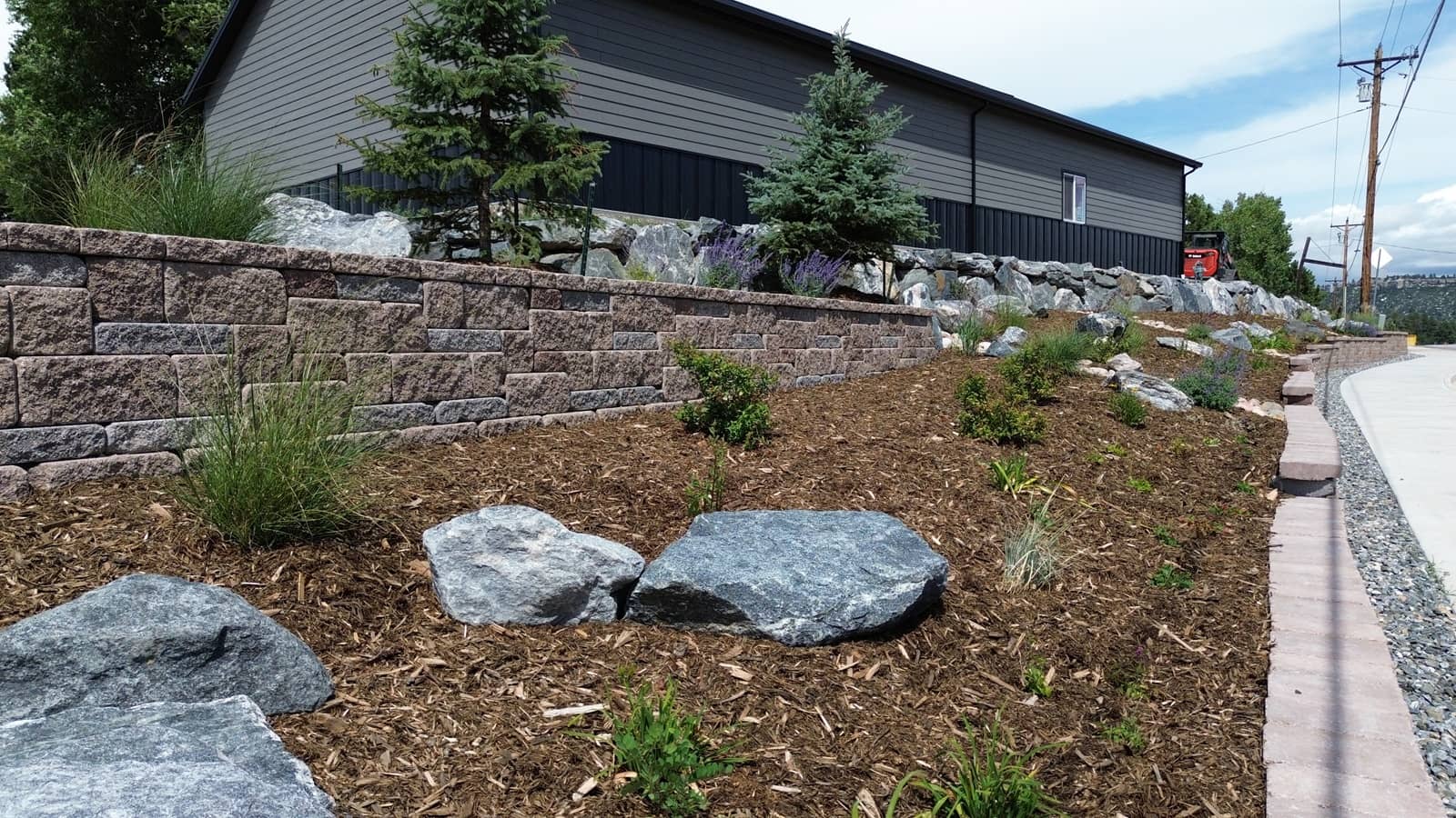 Perry Park AVe, larkspur CO - Custom Landscaping