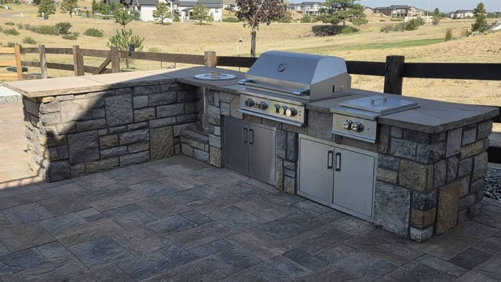 Project Gallery: Paver Patio & Outdoor Kitchen, Parker CO - Completed